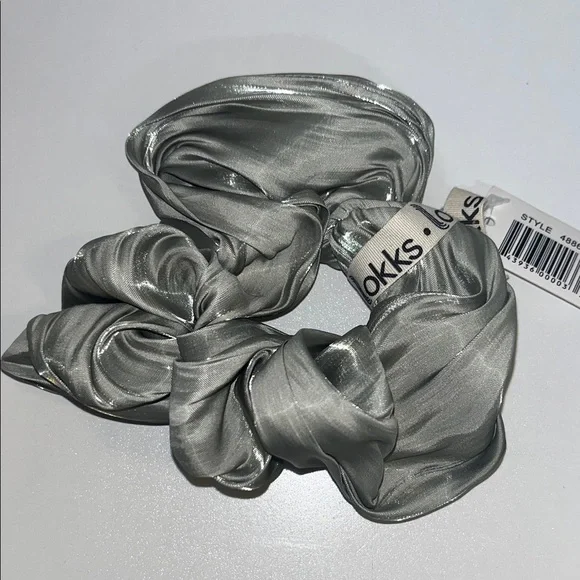 Lot of Lokks Silk Scrunchie Set - Black, Pink, Sage Green New w/ Tags #feminine - Picture 2 of 5